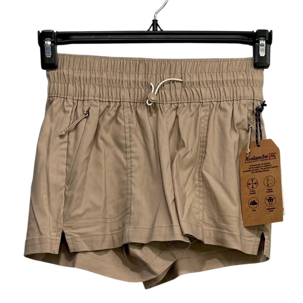 Avalanche Outdoor Supply Co Tan Khaki Hiking Shorts Womens XS gorpcore NWT